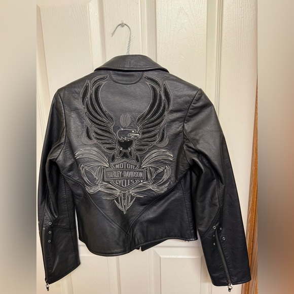 Harley Davidson leather biker jacket - Picture 2 of 8